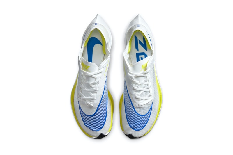 nike running zoomX white cyber release information blue black yellow when do they drop