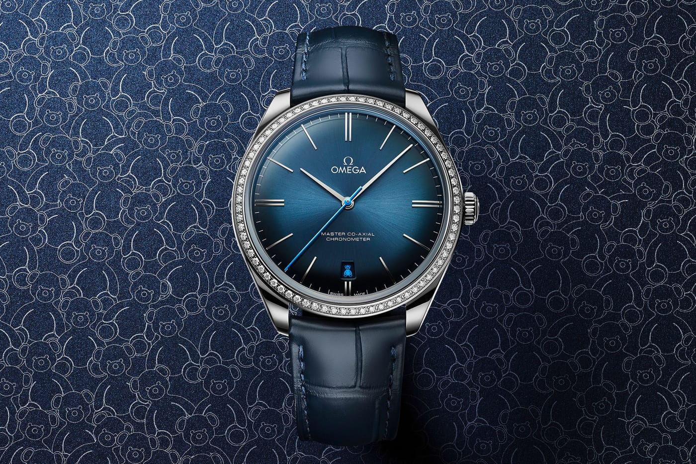 OMEGA De Ville Trésor Quartz 36mm Blue Strap Watch | Fink's
