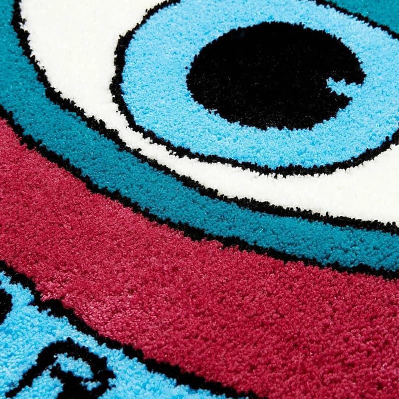 parra eye woven rug tufted red blue white release info photos buying guide 