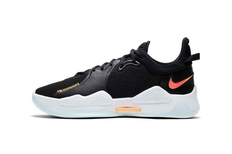 paul george nike pg 5 black white release info nike basketball photos release date photos store list