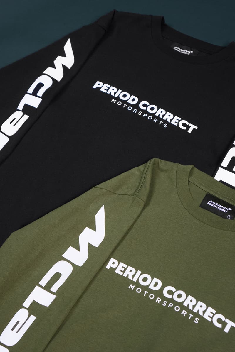 McLaren x Period Correct Merch Collection Drop