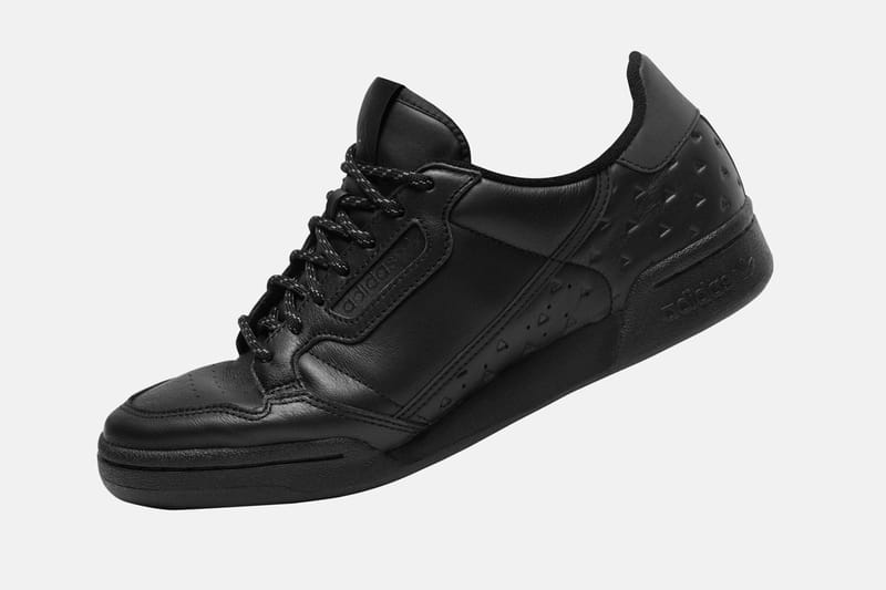 all black adidas leather