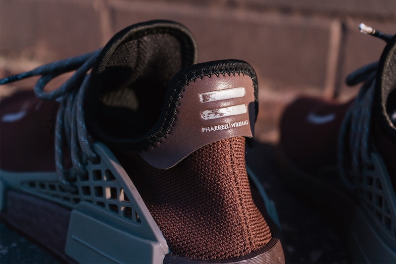 pharrell williams adidas originals nmd hu auburn simple brown black gy0090 official release date info photos price store list buying guide