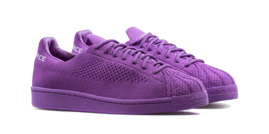 adidas originals superstar 80s primeknit kids purple