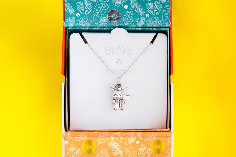 Pokémon RockLove Jewelry Winter 2020 Pikachu Necklace Release Info Buy Price Silver