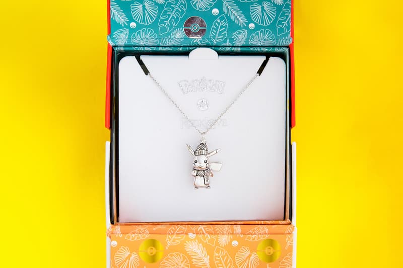 Pokémon RockLove Jewelry Winter 2020 Pikachu Necklace Release Info Buy Price Silver