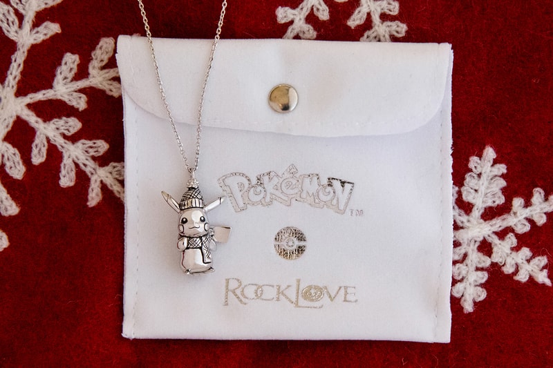 Pokémon RockLove Jewelry Winter 2020 Pikachu Necklace Release Info Buy Price Silver