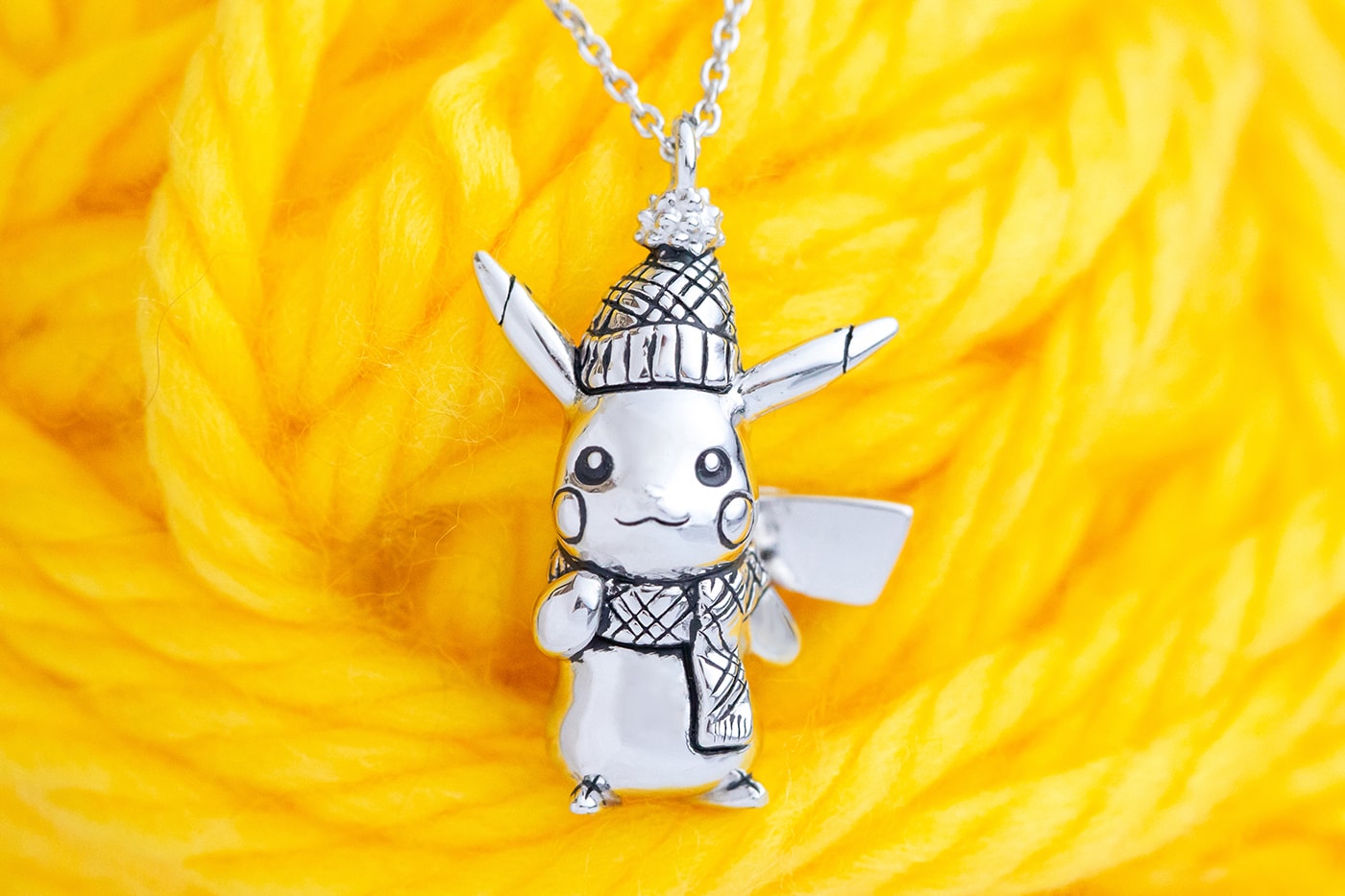 Pokémon RockLove Jewelry Winter 2020 Pikachu Necklace Release Info Buy Price Silver