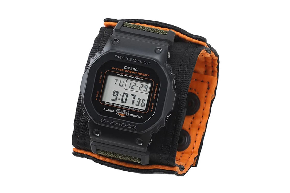 Porter x G-SHOCK GM-5600 Watch Hypebeast Info Collab Release 