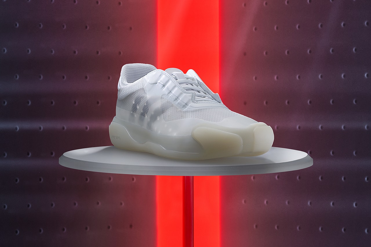 Prada x adidas A+P LUNA ROSSA 21 Sneaker Release Information First Look December 9 2020 Drop Date Closer BOOST PRIMEGREEN Hydrophobic E-TPU 