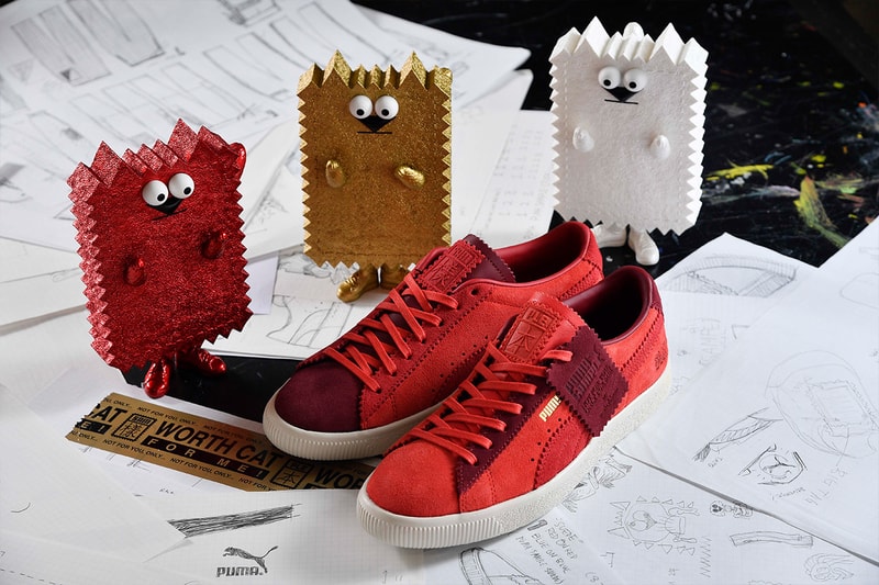 Michael Lau PUMA suede VTG sample collaboration red 