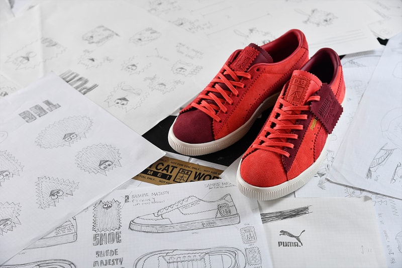 Michael Lau PUMA suede VTG sample collaboration red 