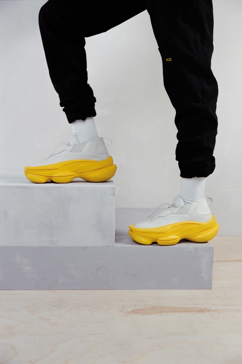 pyer moss kerby jean raymond sculpt shoe sneaker white yellow official release date info photos price store list buying guide