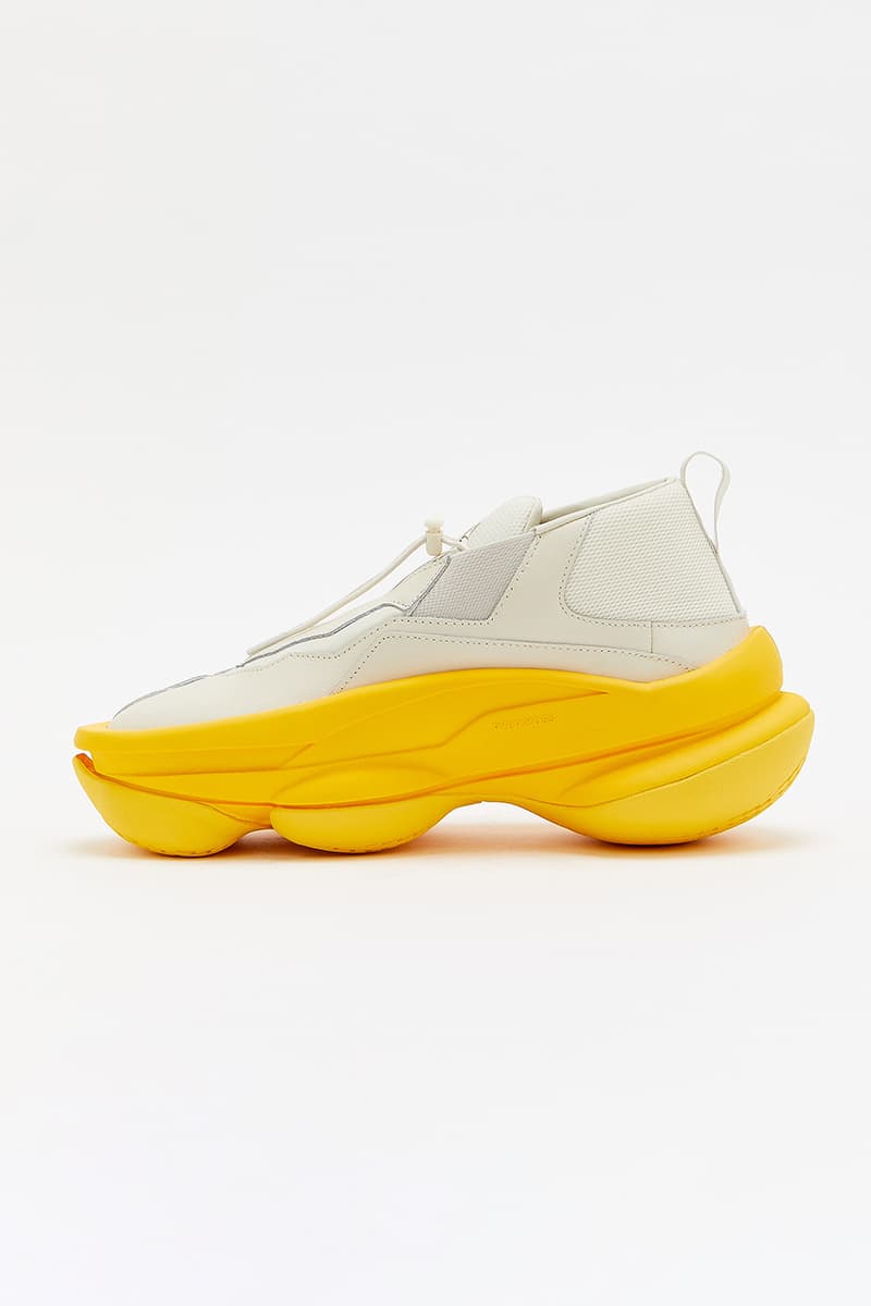 pyer moss kerby jean raymond sculpt shoe sneaker white yellow official release date info photos price store list buying guide