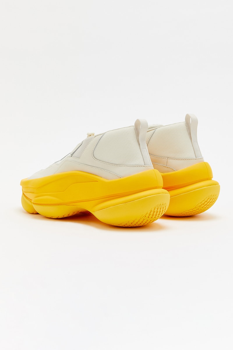 pyer moss kerby jean raymond sculpt shoe sneaker white yellow official release date info photos price store list buying guide
