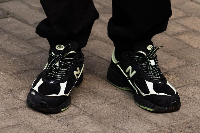 randomevent unik new balance 2002r glow in the dark green black white official release date info photos price store list buying guide