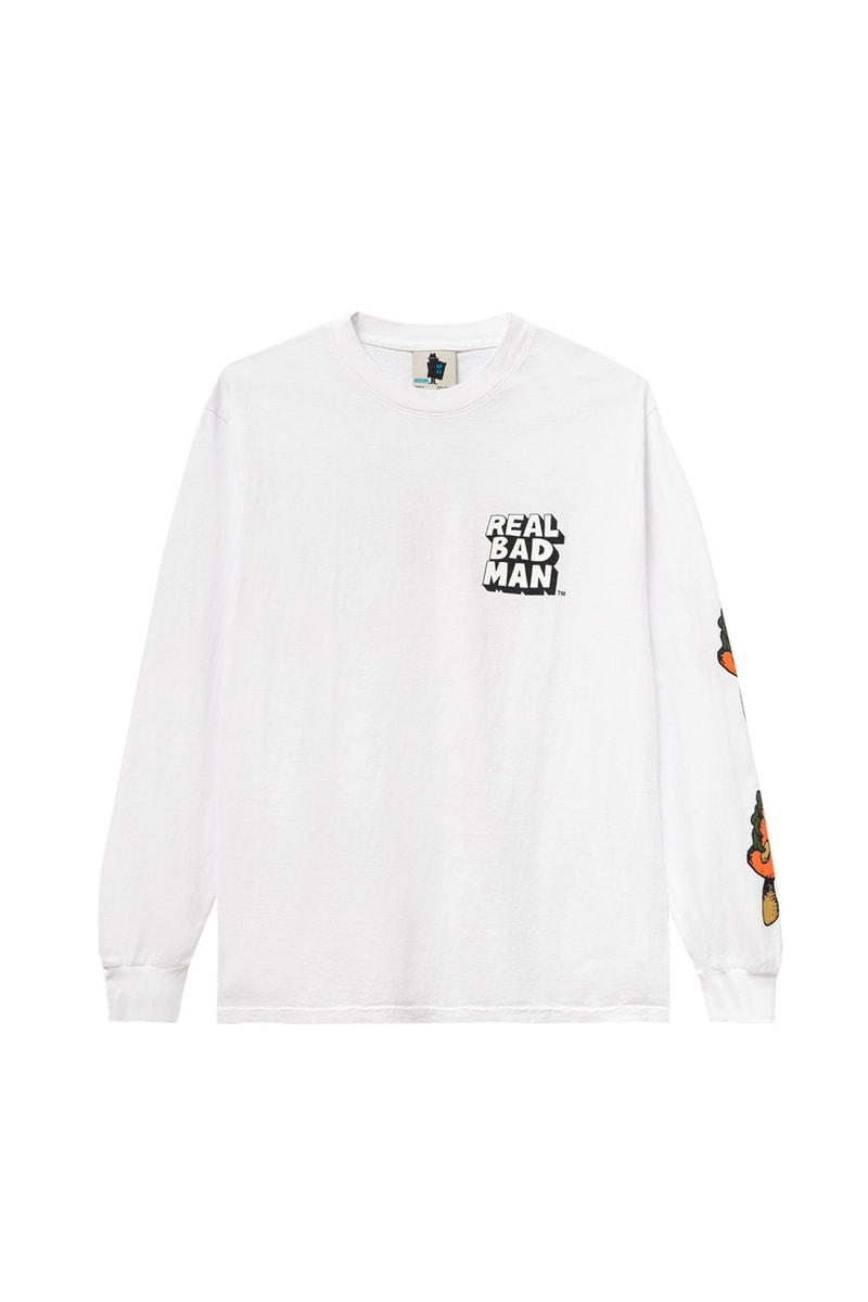 Real Bad Man Drop one Season Six menswear streetwear t shirts graphics prints illustrations music label rug tyvek tote tees fw20 collection 