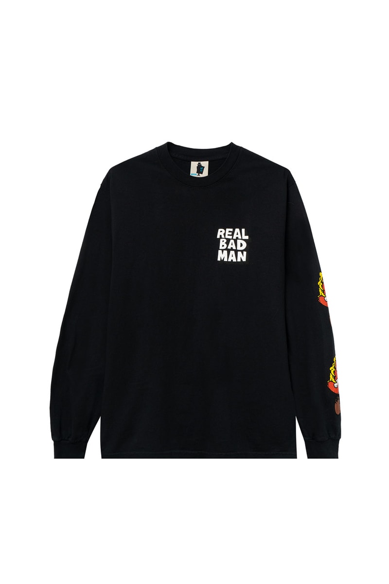 Real Bad Man Drop one Season Six menswear streetwear t shirts graphics prints illustrations music label rug tyvek tote tees fw20 collection 