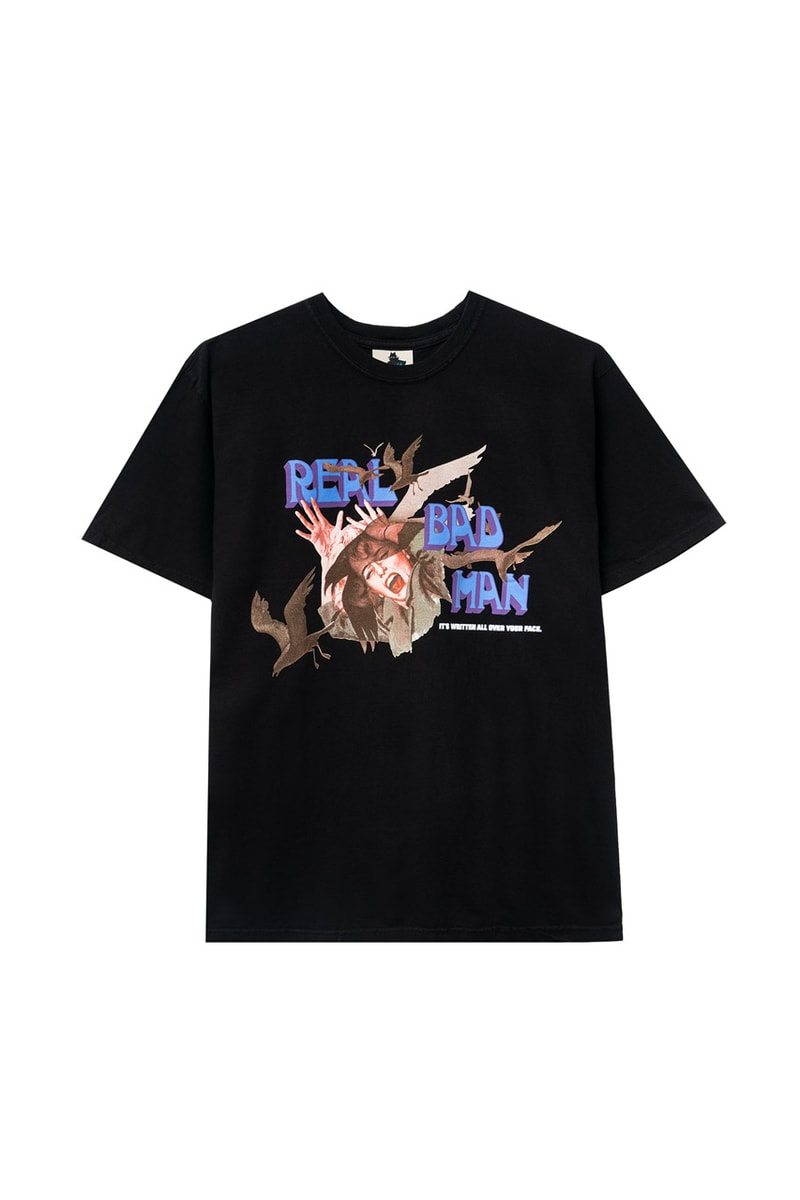Real Bad Man Drop one Season Six menswear streetwear t shirts graphics prints illustrations music label rug tyvek tote tees fw20 collection 