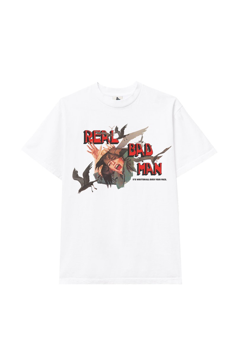 Real Bad Man Drop one Season Six menswear streetwear t shirts graphics prints illustrations music label rug tyvek tote tees fw20 collection 