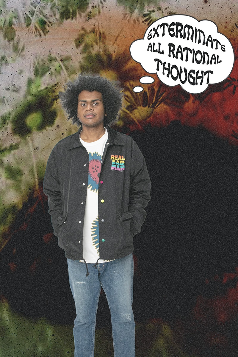 Real Bad Man Drop one Season Six menswear streetwear t shirts graphics prints illustrations music label rug tyvek tote tees fw20 collection 