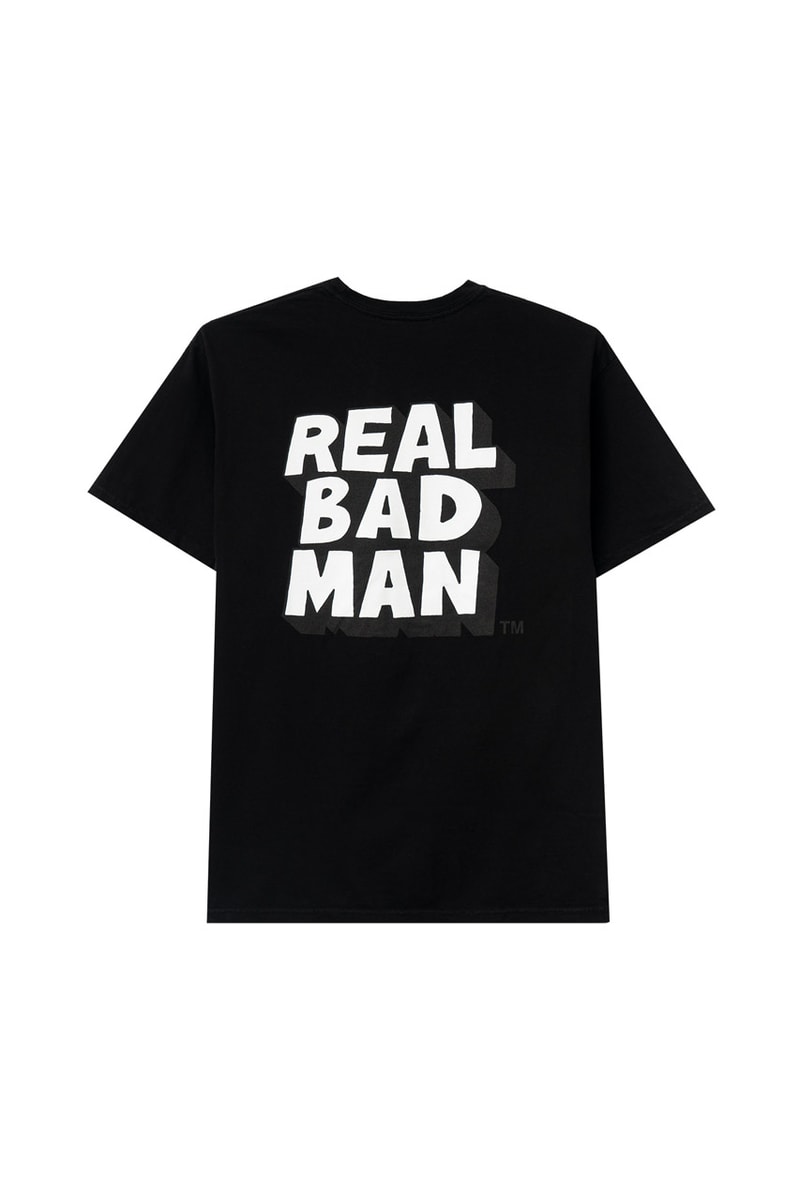 Real Bad Man Drop one Season Six menswear streetwear t shirts graphics prints illustrations music label rug tyvek tote tees fw20 collection 