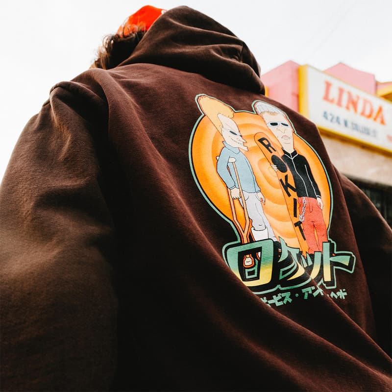 rokit beavis and butt-head collaboration hoodie long sleeve t-shirt trucker hat sweatpants release info date pricing buying guide