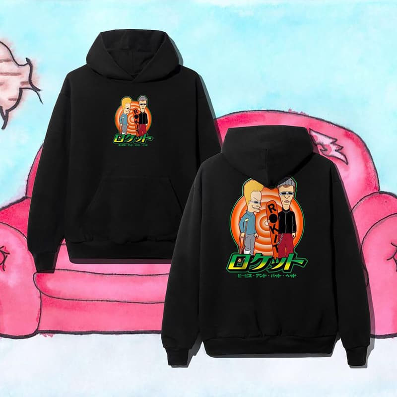 rokit beavis and butt-head collaboration hoodie long sleeve t-shirt trucker hat sweatpants release info date pricing buying guide