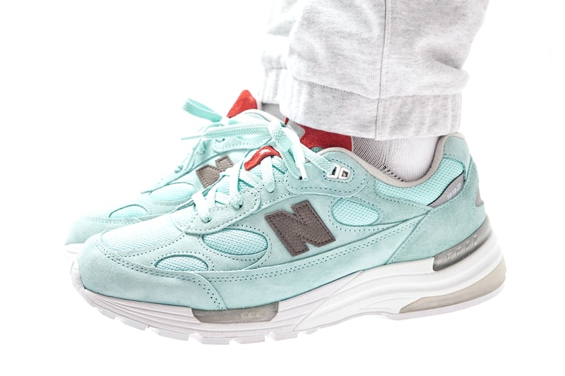 ronnie fied new balance 992 kithmas release info light blue red white pricing photos buying guide store list