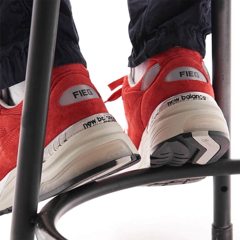 ronnie fied new balance 992 kithmas release info light blue red white pricing photos buying guide store list