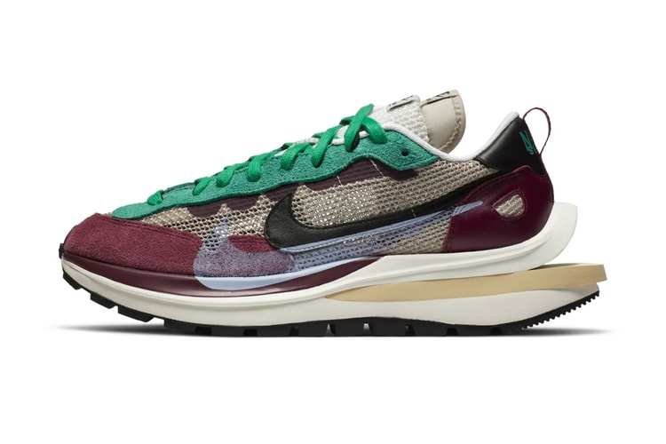 Take an Official Look at the sacai x Nike Vaporwaffle "String/Black Villain-Red"
