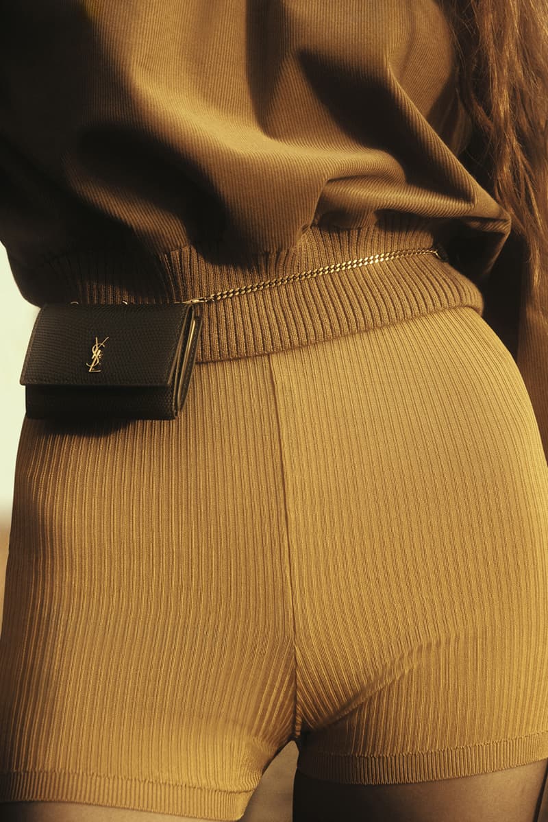 Saint Laurent Spring/Summer 2021 Women's Collection lookbook show presentation anthony vaccarello handbags belt jewelry dresses pumps shoes hailey beiber blackpink rose lily collins kaia gerber charlotte gainsbourg