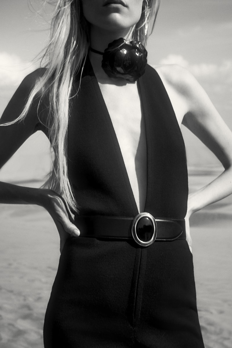 Saint Laurent Spring/Summer 2021 Women's Collection lookbook show presentation anthony vaccarello handbags belt jewelry dresses pumps shoes hailey beiber blackpink rose lily collins kaia gerber charlotte gainsbourg