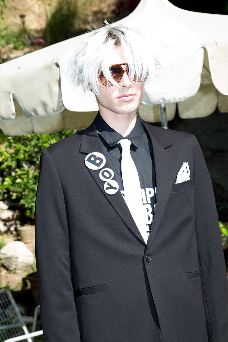 Shane Gonzales BOY London FW20 Collection Lookbook Release Info Blazer denim bomber tie scarf