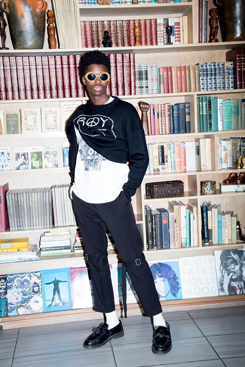 Shane Gonzales BOY London FW20 Collection Lookbook Release Info Blazer denim bomber tie scarf