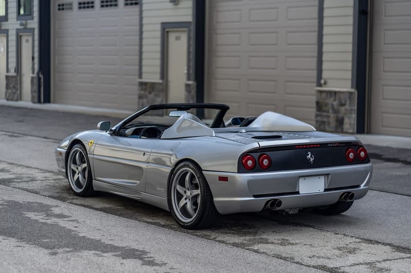 Shaquille O'Neal 1998 Ferrari F355 Spider Auction car sale personal superman silver price buy custom Bring a Trailer