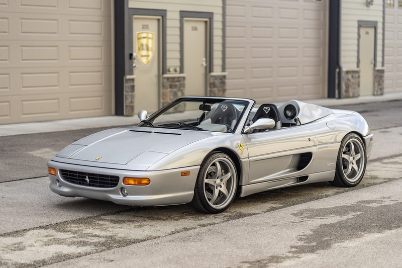 Shaquille O'Neal 1998 Ferrari F355 Spider Auction car sale personal superman silver price buy custom Bring a Trailer