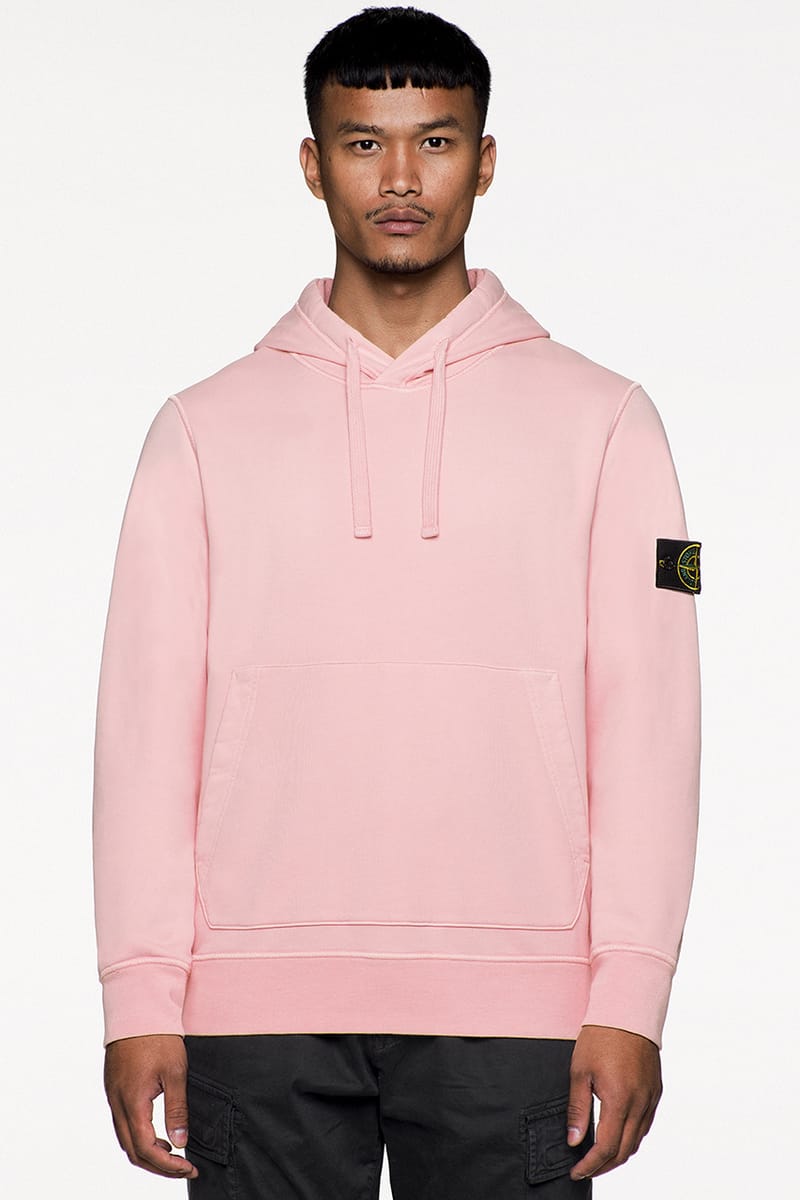 Stone Island Compass-badge zip-up hoodie - Pink
