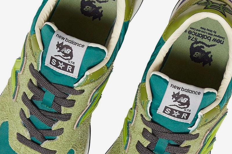 stray rats new balance 574 green teal red purple pink release info photos price store list buying guide 