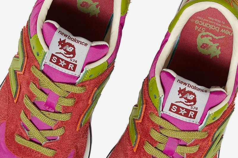 stray rats new balance 574 green teal red purple pink release info photos price store list buying guide 