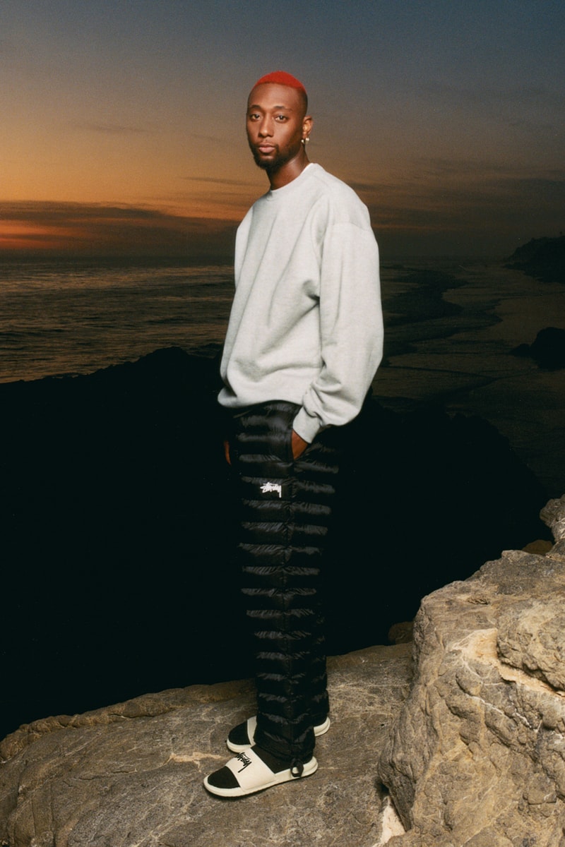 Stüssy Nike Air Force 1 Apparel Collecton First Look Release Info Date Buy Price sweatsuits T-shirts padded bottoms bucket hats beanies Benassi JDI slides
