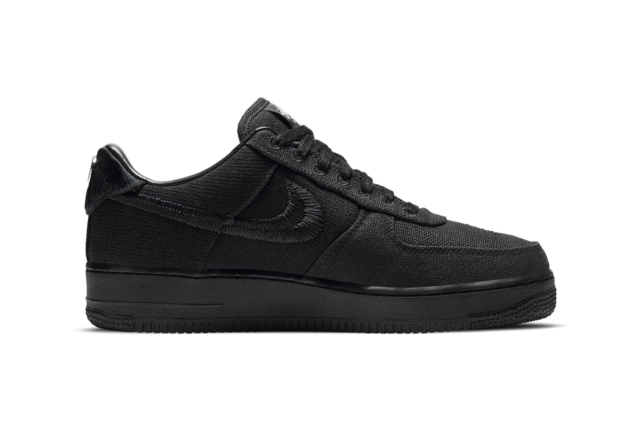 stussy nike sportswear air force 1 low black CZ9084 001 official release date info photos price store list buying guide 