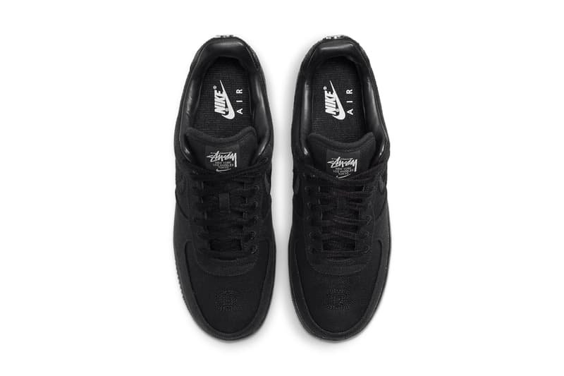 stussy nike sportswear air force 1 low black CZ9084 001 official release date info photos price store list buying guide 