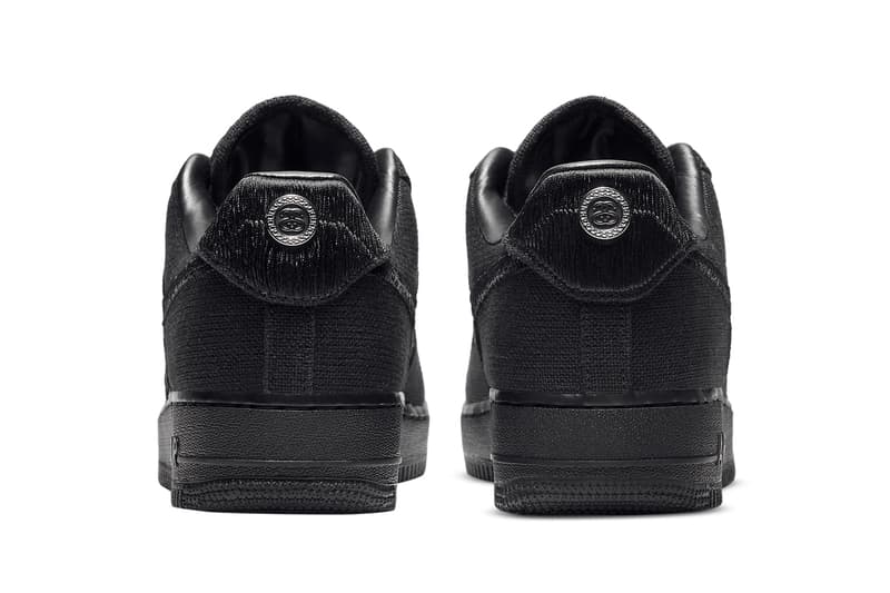 stussy nike sportswear air force 1 low black CZ9084 001 official release date info photos price store list buying guide 