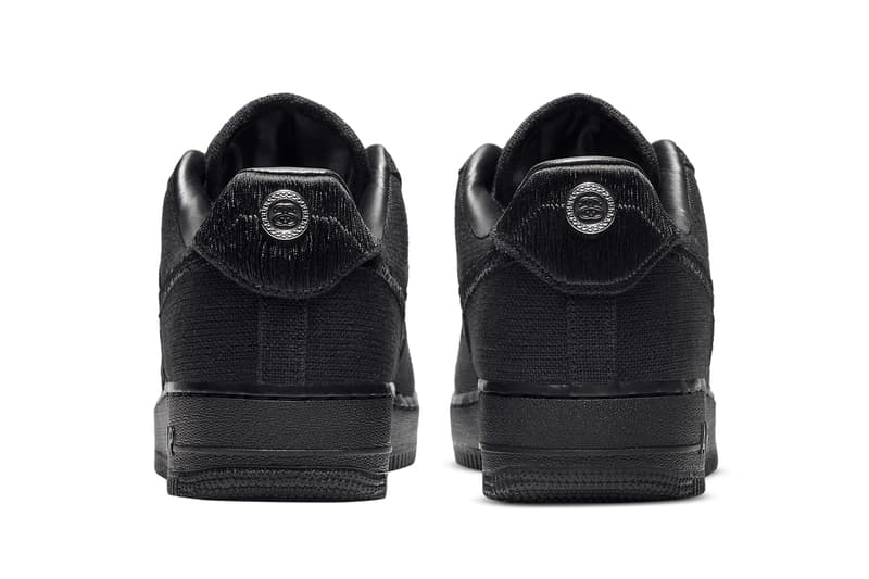 stussy nike sportswear air force 1 low black CZ9084 001 official release date info photos price store list buying guide