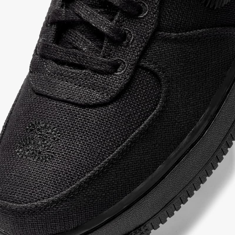 stussy nike sportswear air force 1 low black CZ9084 001 official release date info photos price store list buying guide 