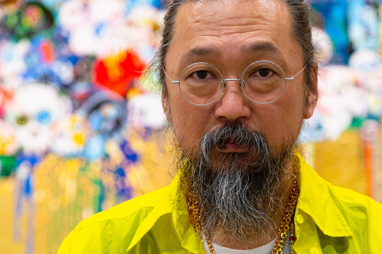 takashi murakami gagosian artist spotlight Cherry Blossoms and Pandas painting