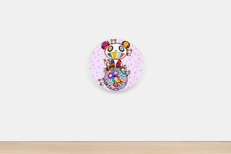 takashi murakami gagosian artist spotlight Cherry Blossoms and Pandas painting