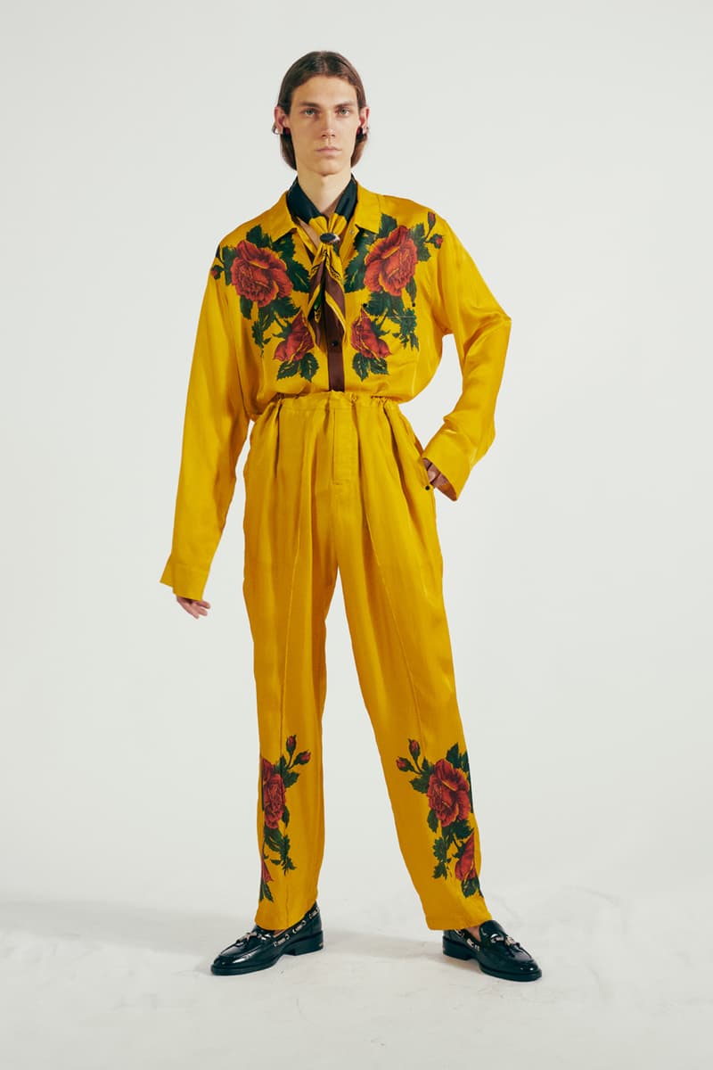 TOGA VIRILIS Spring/Summer 2021 "Cities of the Interior" Collection Lookbook Yasuko Furuta Menswear Shoes Sandals Boots Cowboy USA Western Influence Shirts Tailoring Frills Embellishments