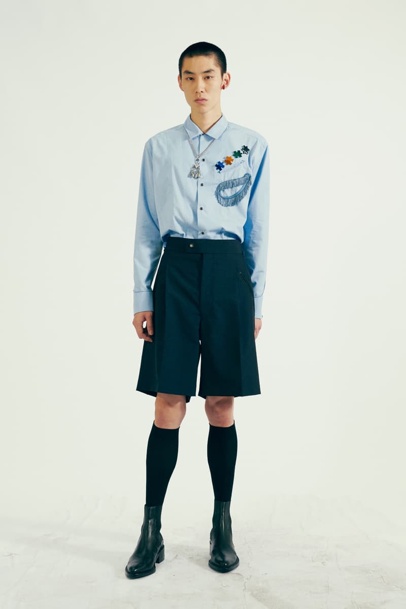 TOGA VIRILIS Spring/Summer 2021 "Cities of the Interior" Collection Lookbook Yasuko Furuta Menswear Shoes Sandals Boots Cowboy USA Western Influence Shirts Tailoring Frills Embellishments 